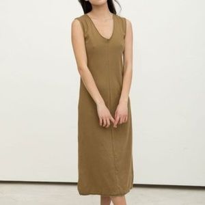 Marlena Midi in Ochre Heavy Weight Cotton Knit